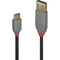 Lindy USB-kabel USB 2.0 USB-A kontakt, USB-C-kontakt 2.00 m Svart 36887