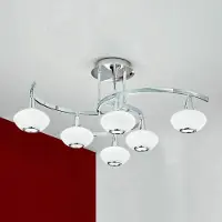 Orion Taklampa Lia, dimbar, Förkromad / silver, Vardagsrum / matsal, Metall, Modern, Taklampa