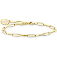 Thomas Sabo Charm Club Charmista gold pink enamel berlockarmband X0286-427-39-L19