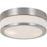 QAZQA Modern utomhus taklampa stål 23 cm IP44 - Flavi
