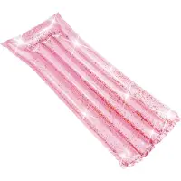 Intex Uppblåsbar Badmadrass Rosa Glittrig