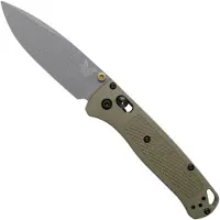 Benchmade Bugout S30V Tactical Grey Cerakote fällkniv, ranger green grivory