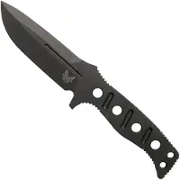 Benchmade 375BK-1 Cobalt Black, Sibert Adamas fixed knife, Shane Sibert design