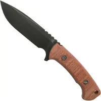 Rick Hinderer Knives Rick Hinderer Ranch Drop Spanto Battle Black, Red Micarta survival knife