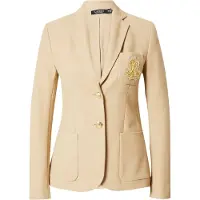 Ralph Lauren för kvinnor. 200797305013 Beige jacquardkavaj med tvinnad design (L), Casual, Bomull, Klassisk