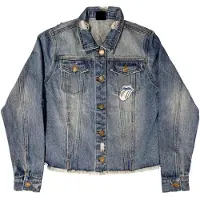 Ginza.se The Rolling Stones: Ladies Denim Jacket/Script (Light Denim Blue) (Back Print) (XX-Large)