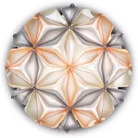 Slamp Taklampor , La Vie M, dimbara, Beige, Vardagsrum, Plast, Design