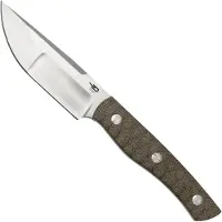 Bestech Heidi Blacksmith #2 Hollow Compound Grind, Satin, Canvas Micarta BFK04C fixed knife