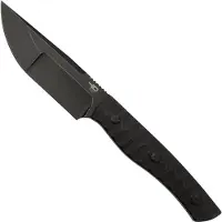 Bestech Heidi Blacksmith #2 Hollow Compound Grind, Black Stonewashed, Carbon Fiber BFK04B fixed knife