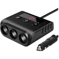 Mtp Products Premium Cigarettuttagsdelare / 4xUSB Billaddare TR12