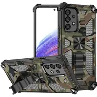 Mtp Products Camo Series Samsung Galaxy A53 5G Hybrid Skal med Stativ - Arme Grön