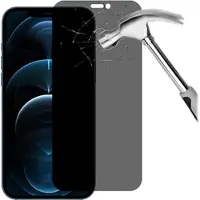 Mtp Products iPhone 12 Pro Max Privacy Härdat Glas Skärmskydd - 9H