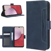 Mtp Products Samsung Galaxy A14/A14 5G Plånboksfodral med Korthållare - Blĺ