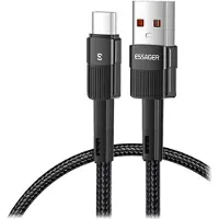 Mtp Products Essager Quick Charge 3.0 USB-C Kabel - 66W - 1m - Svart