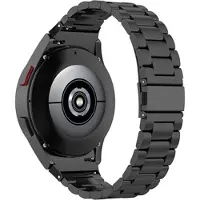 Mtp Products Elegant Samsung Galaxy Watch4/Watch4 Classic/Watch5/Watch6/Watch FE/Watch7 Armband i Rostfritt Stål - Svart