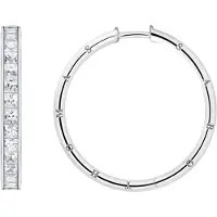 Thomas Sabo hoops white stones pavé silver CR671-051-14