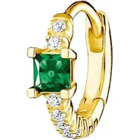 Thomas Sabo Charming Emerald green stone with white stones gold örhänge CR691-971-7