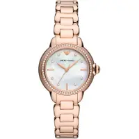 Emporio Armani Damklocka - AR11523 i rostfritt stål Ip-rosé