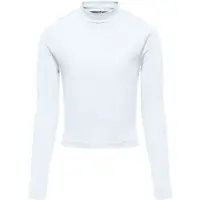 Kids Only Tröja - KogLinea - Rib - Bright White - - 9-10 år (134-140) - Tröja