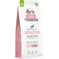 Brit Vårdande Känslig Och Hållbar Insekt-och Fiskhundmat 12kg