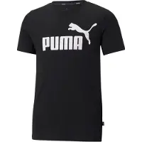 Puma Essential Logo Short Sleeve T-shirt Svart 11-12 Years Pojke