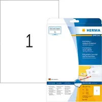 Herma Korrektur-/täcketiketter A4 | 210 x 297mm | 4230 | vit | 25st