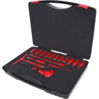 Ks Tools 1/2 hylsnyckelsats med isolerade verktyg, 16-delars 117.1860