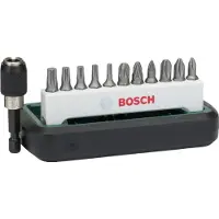 Bosch 2608255993 Bit-Set 12 delar Stjärnspår Phillips, Stjärnspår Pozidriv, Inner-sextandhålsgrepp (TX)