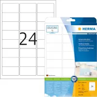 Herma Adressetiketter självhäftande | 63,5 x 33,9mm | Premium 4500 | vit | 600st