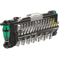 Wera 5056490001 Tool-Check Plus verktygsset med 39 delar, 1/4-tums driv