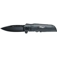 Walther design SubCompanionKnife SCK 5.0719 Kniv outdoor med fodral, med clip Svart