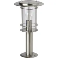 Brilliant 44784/82 York Utomhusmarkbelysning Halogen E27 60 W Rostfritt stål