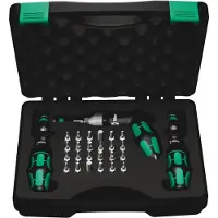 Wera 7440/41/42 Verkstadsskruvmejslersats med vridmoment 27 stycken 0,3 - 6 Nm