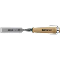 Bahco 425-4 Stämjärn, trähandtag, förnicklat stål ringar, 4 X 140 mm