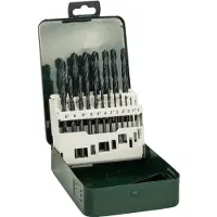 Bosch 2609255032 HSS Metall-spiralborrset 19 delar 1 mm, 1.5 mm, 2 mm, 2.5 mm, 3 mm, 3.5 mm, 4 mm, 4.5 mm, 5 mm, 5.5 mm, 6 mm, 6.5 mm, 7 mm, 7.5