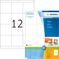 Herma Adressetiketter A4 | 70x 67,7mm | Premium 4617 | vit | 2.400st