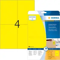 Herma Avtagbara etiketter A4 | 105 x 148mm | 4561 | gul | 80st