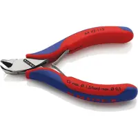 Knipex 64 42 115 SB Elektronik och finmekanik Ändavbitare med facett 115 mm