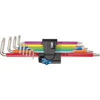 Wera 3967/9 TX SXL - Inbusschlüssel-Set - 9 Stücke Vinkelskruvmejselset T 8, T 9, T 10, T 15, T 20, T 25, T 27, T 30, T 40 9 delar