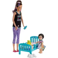 Barbie Babysitter Bedtime Play Set