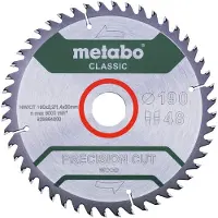 Metabo PRECISION CUT WOOD CLASSIC 628664000 Cirkelsågblad 190 x 30 x 1.4 mm Antal tänder (per tum): 48 1 st