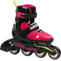 Rollerblade Rullskridskor - Microblade - Svart/Rosa - Inlines - - 33/36 - Rullskridskor