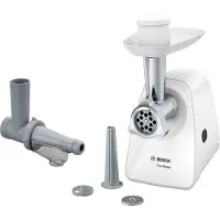 Bosch SmartPower Köttkvarn, Rostfritt Stål, Vit - MFW2515W