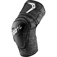 100% knäskydd 100% FORTIS Knee Guard gråmelerad svart str. L/XL