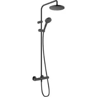 Hansgrohe HG Vernis Blend termostatblandare - ø200 mm m/hovedbr.arr matt svart