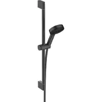 Hansgrohe Pulsify Select S duschsats matt svart med 669 mm duschstang och handdusch med 3 strålar