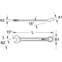 Ks Tools 517.1516 517.1516 Ringskruvnyckel Nyckelvidd (Metrisk) (för titel) 16 mm