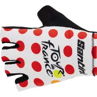 Santini Tour De France Official Gpm Leader Korta Handskar