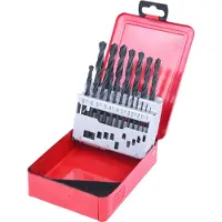 Ks Tools 330.1610 3301610 HSS-R Metall-spiralborrset 1 mm, 1.5 mm, 2 mm, 2.5 mm, 3 mm, 3.5 mm, 4 mm, 4.5 mm, 5 mm, 5.5 mm, 6 mm, 6.5 mm, 7 mm, 7.5 mm, 8 mm,