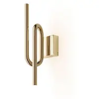 Foscarini Design vägglampa Tobia, Mässing / guld, Vardagsrum / matsal, Metall, Design, Vägglampa, vägglampa inomhus